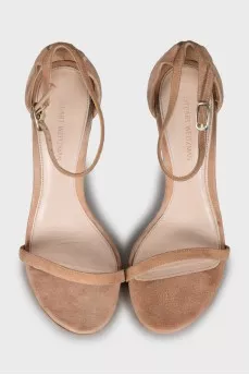 Sandals with suede straps