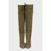 Suede lace-up boots