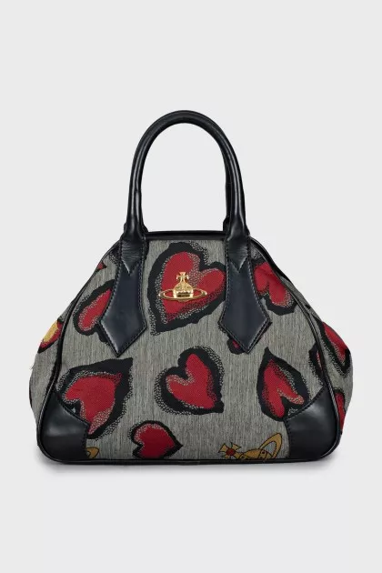 Vintage bag with gold logo