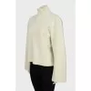 Cashmere sweater with voluminous sleeves