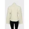 Cashmere sweater with voluminous sleeves