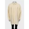 Oversized shirt made of linen and cotton
