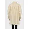 Oversized shirt made of linen and cotton