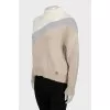 Knitted sweater in a combination of colors