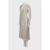 Sequin embroidered maxi dress