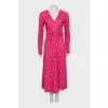 Pleated Print Dress