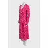 Pleated Print Dress