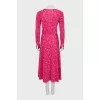 Pleated Print Dress