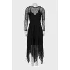 Polka dot mesh dress