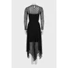 Polka dot mesh dress
