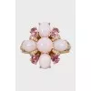 Flower shaped diamond ring