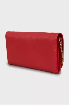 Crossbody bag with gold chain