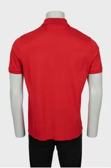 Men's red polo shirt