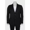 Men's wool jacket with pockets