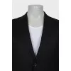 Men's wool jacket with pockets