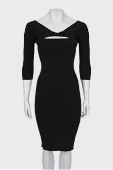 Fitted wool dress
