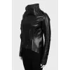 Vintage leather zip up jacket