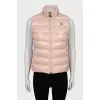 Cropped quilted vest