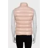 Cropped quilted vest