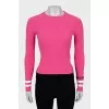 Ribbed Fitted Long Sleeve T-Shirt