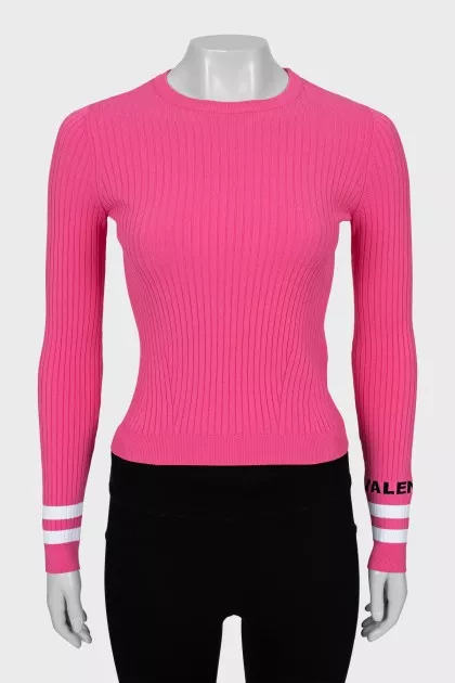 Ribbed Fitted Long Sleeve T-Shirt