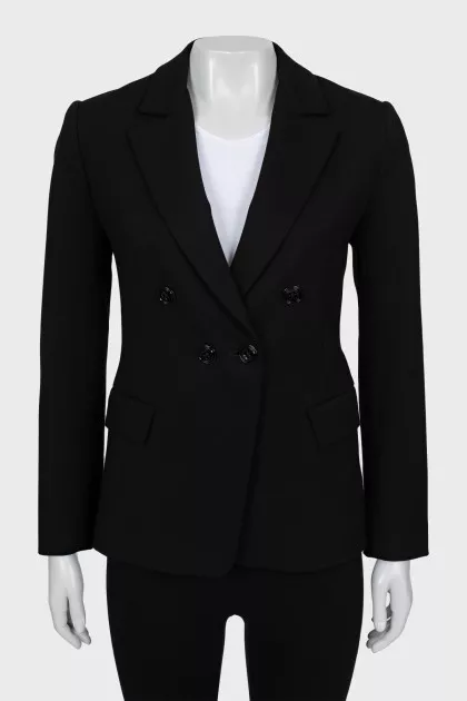 Double-breasted fitted jacket