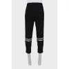 Men's trousers with stitched creases