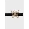 Belt with butterfly buckle