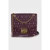 Quilted bag in purple