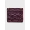 Quilted bag in purple