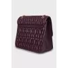 Quilted bag in purple