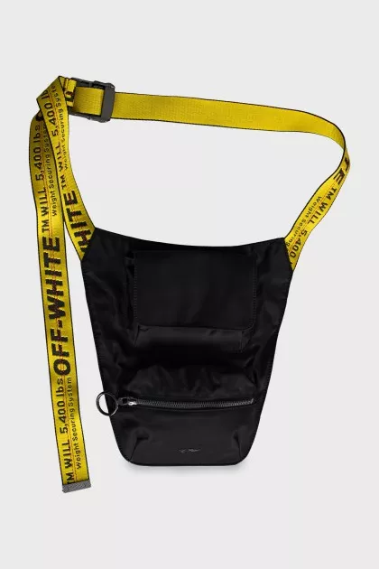 Men's waist bag with tag