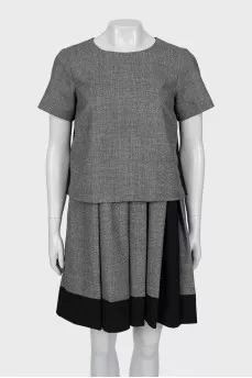 A-line dress with a small print
