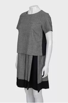 A-line dress with a small print