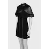 Fitted mini dress with pattern