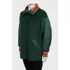 Bomber jacket with buttons and tag