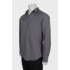 Men's Vintage Shirt With Embroidered Logo