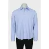 Men's light blue straight fit shirt