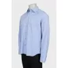 Men's light blue straight fit shirt