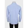 Men's light blue straight fit shirt