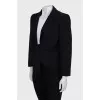 Cropped jacket with tie