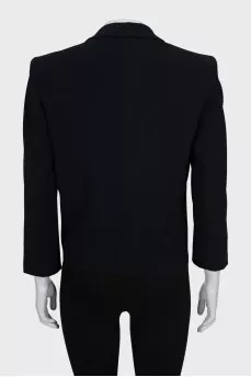 Cropped jacket with tie