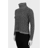 Polka Dot Turtleneck Sweater