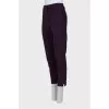 Slim fit purple trousers