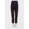 Slim fit purple trousers