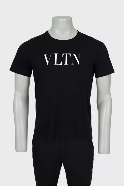 Men's Fitted T-Shirt with Text Print