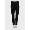 Slim fit wool trousers