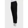 Slim fit wool trousers