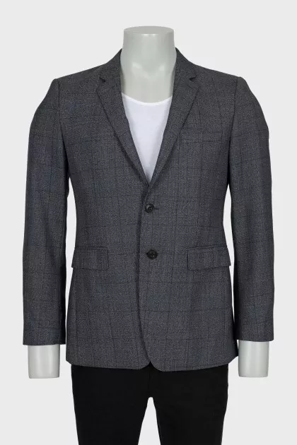 Men's grey wool jacket