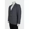 Men's grey wool jacket